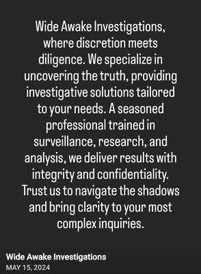 Wide Awake Investigations