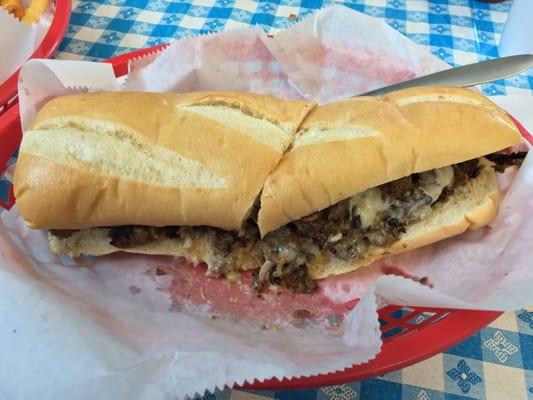 Original Philly Cheesesteak (large-definitely two meals)