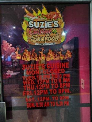 Entrance and Hours as of Jun 6th, 2023