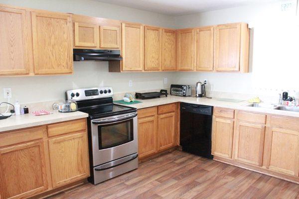 This our famous kitchen. Where we cook our delicious homemade food for our wonderful Seniors