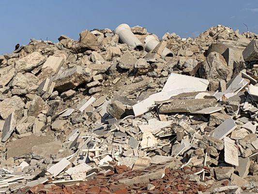 Old cement is recycled