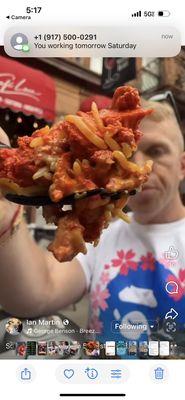 Food  influencer Ian who suggested this place.