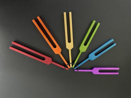 Tuning Forks are a gentle sound healing treatment for stress and relaxation.