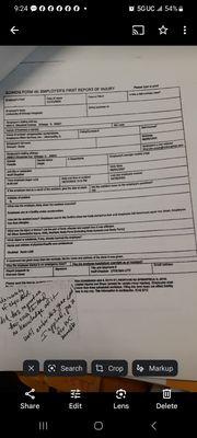 An unsigned WC document