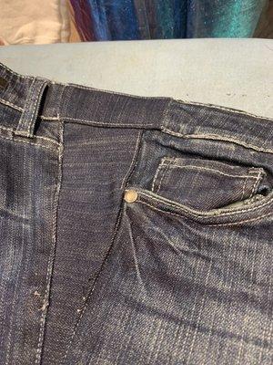 Se agrandó seis pulgadas