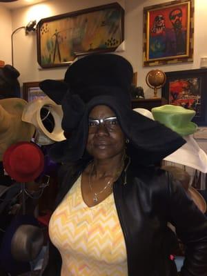 Malchijah's hats always without question, makes a statement!