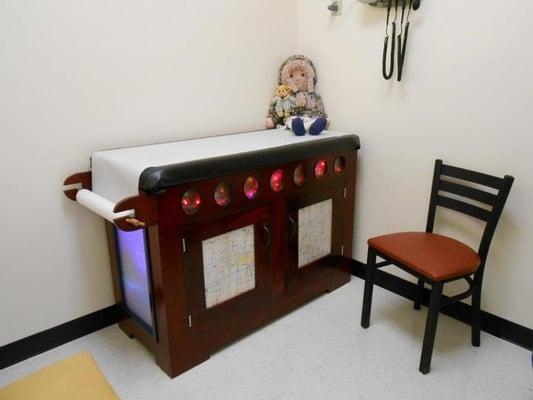 Our Disco/Carnival exam table, It lights up!
