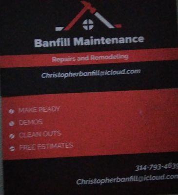 Banfill Maintenance