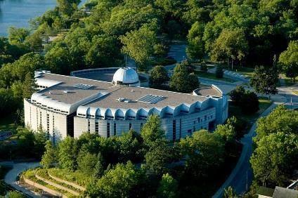 Aerial view of Boyd Law Building...taken from law library FB page