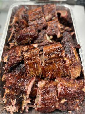 Smoked baby back ribs