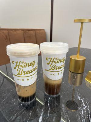 Honeybun and lavender lattes