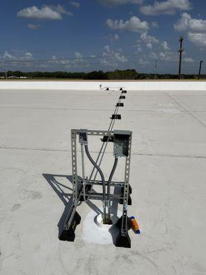 Commercial rooftop service rack