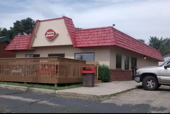 Outside of the restaurant