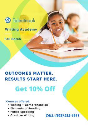 Talentnook Writing academy for Grades 2-9