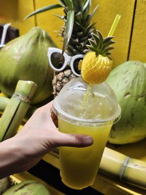 Nice of them to give us the fancy straw for her drink instead of the regular one.