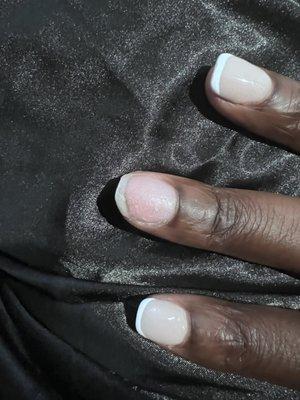 A broken nail that they refused to fix in accordance to their fake customer guarantee. Do not go here!