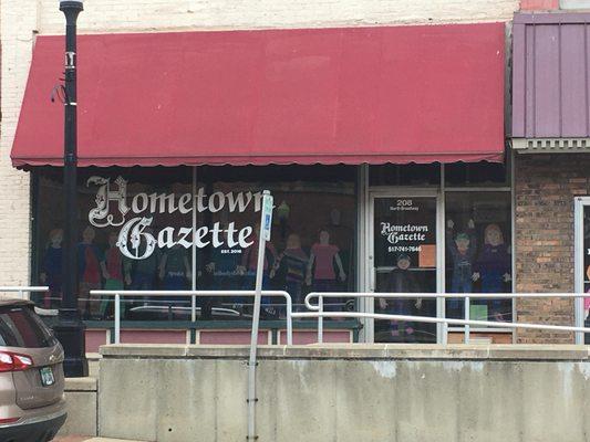The Hometown Gazette is in the heart of downtown Union City.