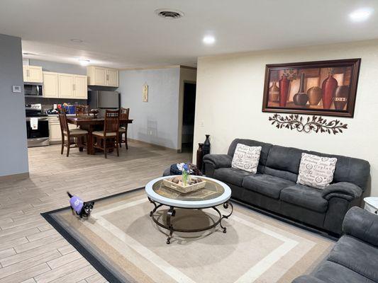 Living and dining room