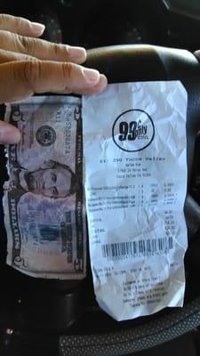 I was in such a hurry to get my errands done and drive back home which is an hour away that I didn't notice this counterfeit bill.