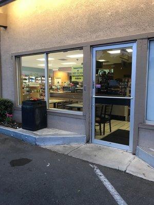 East side of entrance is locked