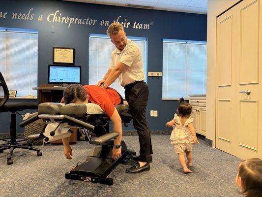 Adjustment session- very family friendly