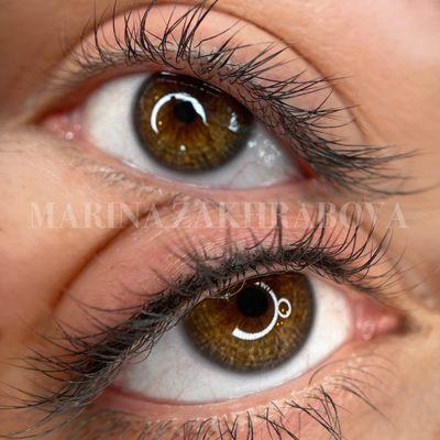 Before and after lash liner