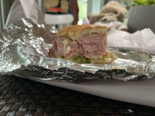 y italian cold cut....wow can't open my mouth that wide!!!yum!!