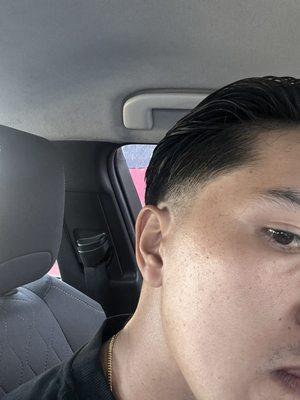 Taper with a scissor trim
