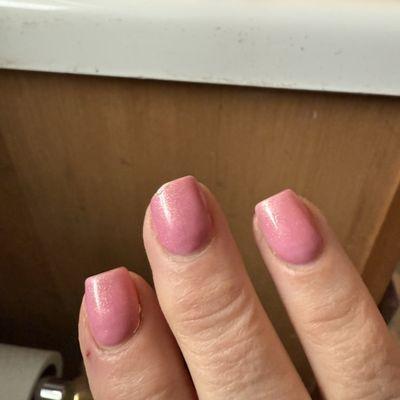 Terrible. Uneven breaking and cut short before he asked length.