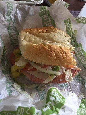 Horrible sandwich bread ! It's dry and stale. I can't take any more of it. So much for BLIMPIES' best.