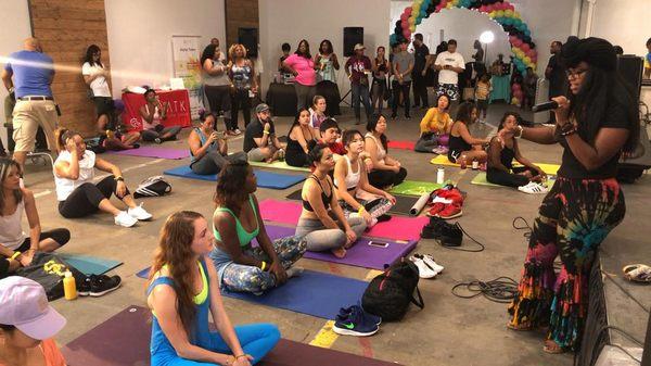 The amazing 87ers listening to Soultree Urth during her Guided Meditation