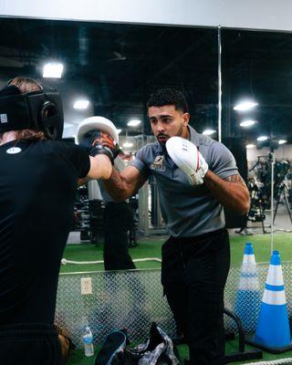 Working the mitts improves your accuracy and precision