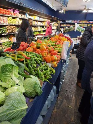 Inside the grocery store