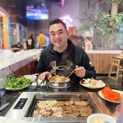 The inside ambience of the restaurant