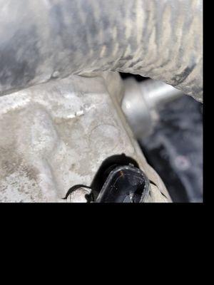 Inside of compressor part that was forced until broken.