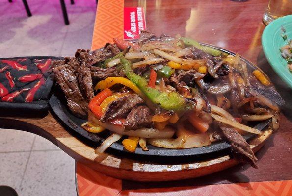 Beef fajitas