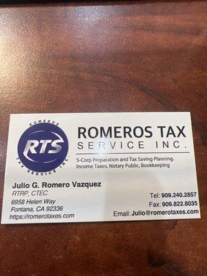 Romero's Tax Service