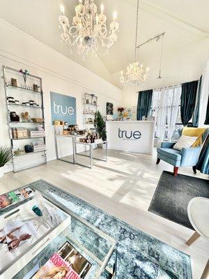 Clients book their appointments or simply enjoy the ambiance and shop from a selection of products we retail from local and small vendors.