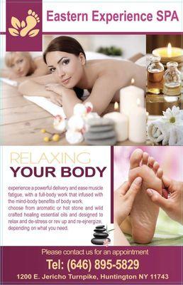 Facials and Bodywork for you, You, YOU!!!