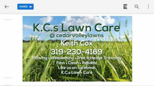 KCs Lawn Care