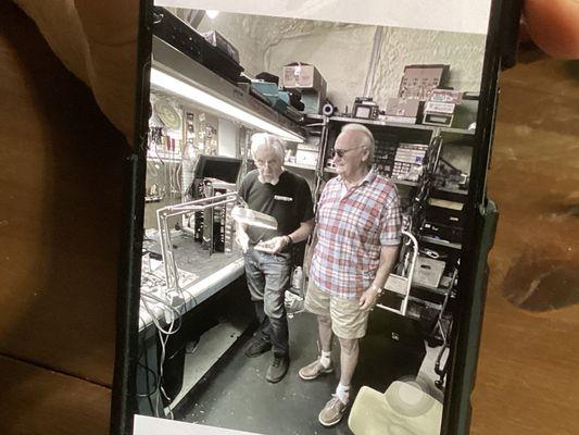 Roger at his shop!