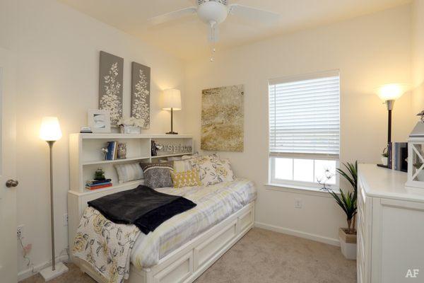 10'x10' bedroom in first floor two-bedroom model