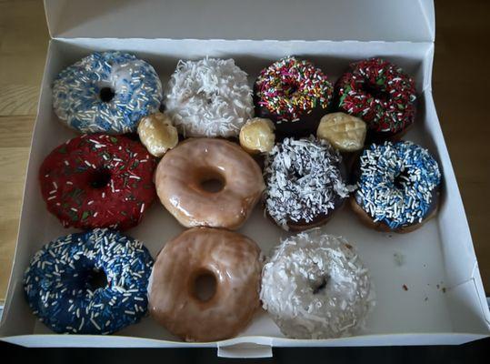 11 donuts (because I ate one before I remembered to take a photo).