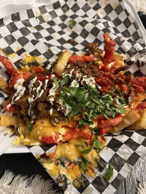 Al pastor sucia fries