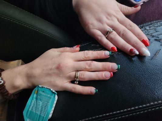 We got overcharged plus they was mad rude to my niece nails that were supposed to be $45-50 was $80 nd $70smh