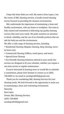 S&L Cleaning And Service