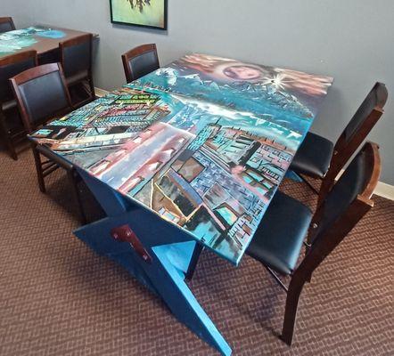 Play tables at game store