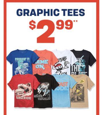 2 of the 10 shirts I bought are shown in the picture for the 2.99 sale. - Coral Game On & Blue Beast Mode