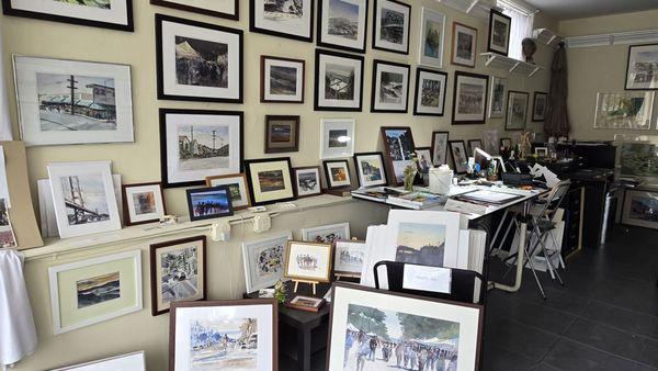 A view in the studio.