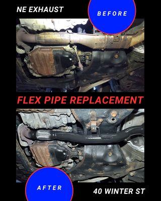 Flex pipe replacement